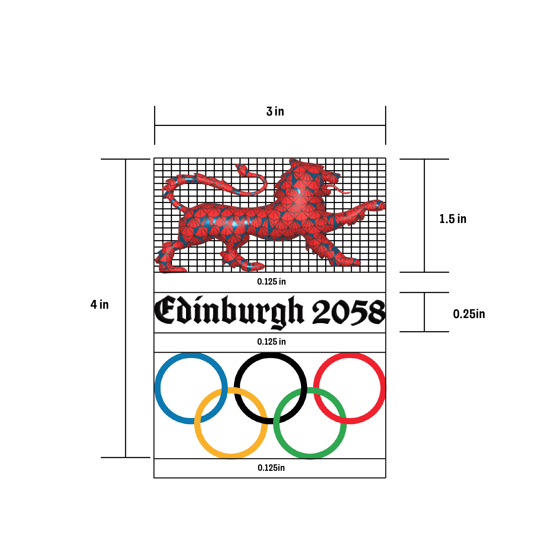 Logo construction and internal divisions