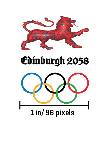 Minimum reproduction size of the logo